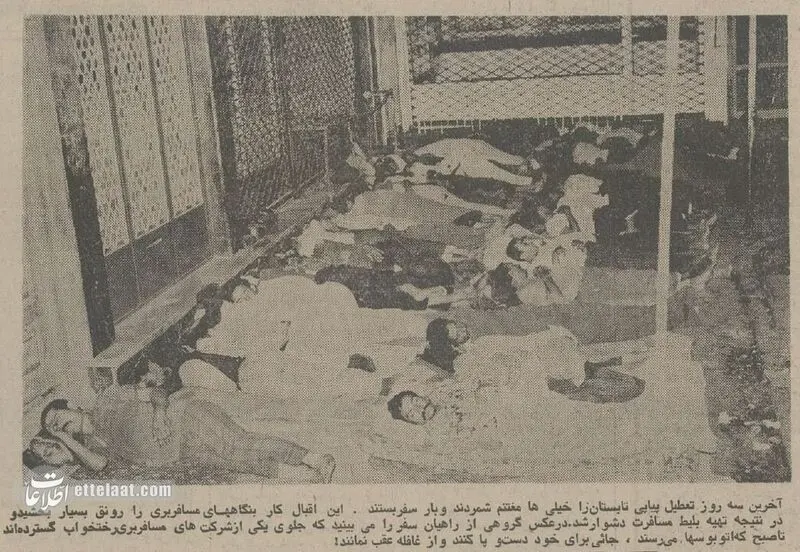 کمبود بلیط قطار و اتوبوس