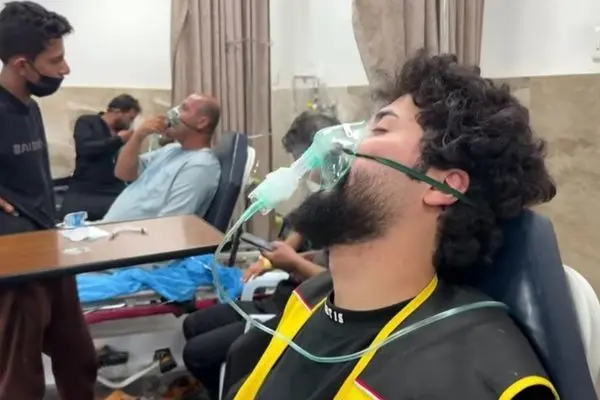 ببینید؛ نشت گاز کلر در کربلا ۶۲۱ مصدوم برجا گذاشت