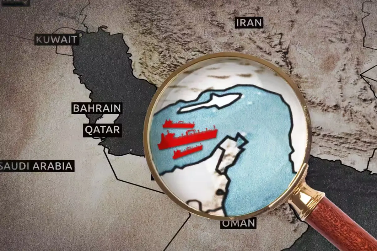 صف طولانی نفتکش‌ها در خلیج فارس