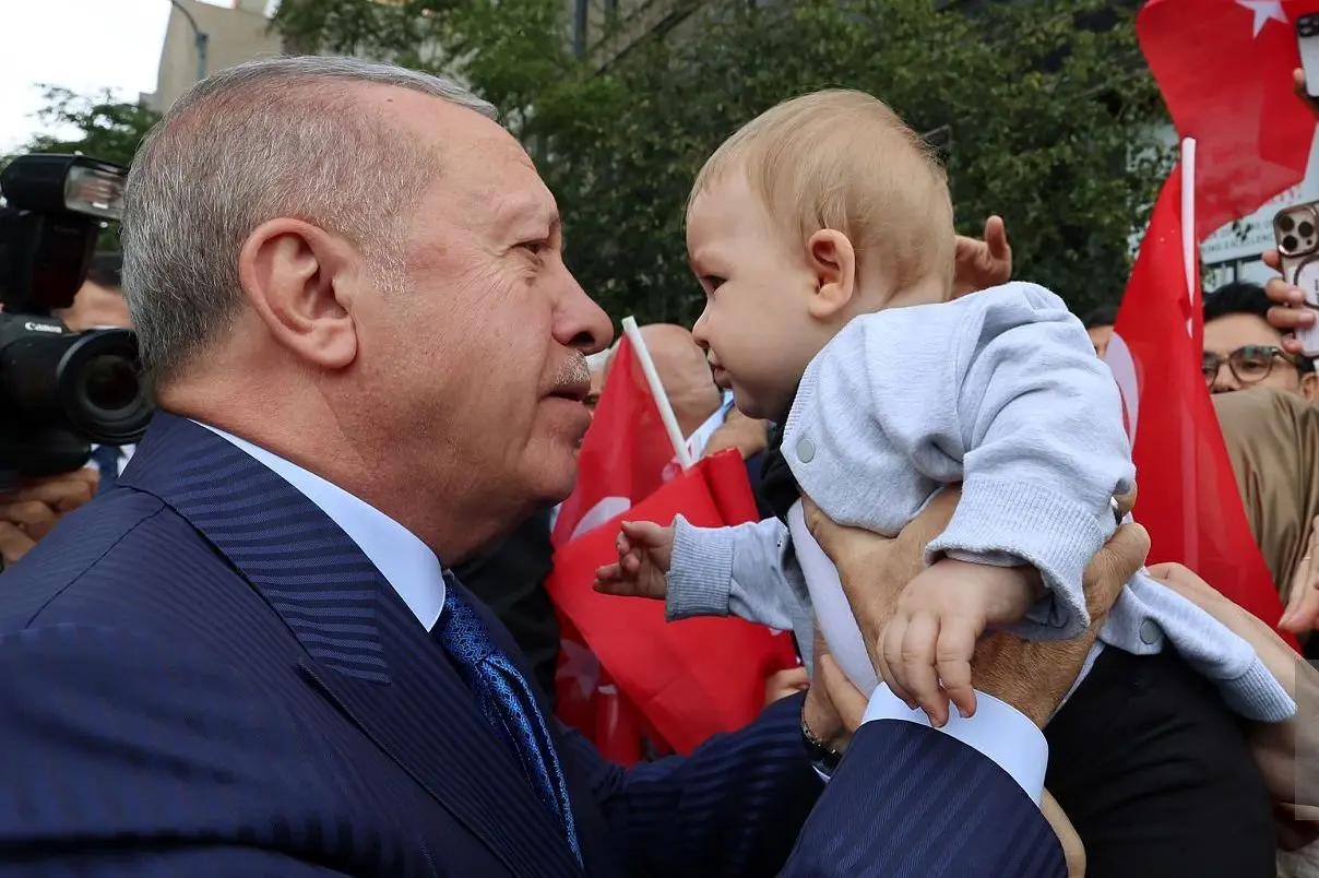 ببینید؛ بازی اردوغان با یک نوزاد در نیویورک