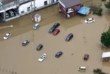 بارش رکوردشکن در توکیو؛ ۴ نفر جان باختند