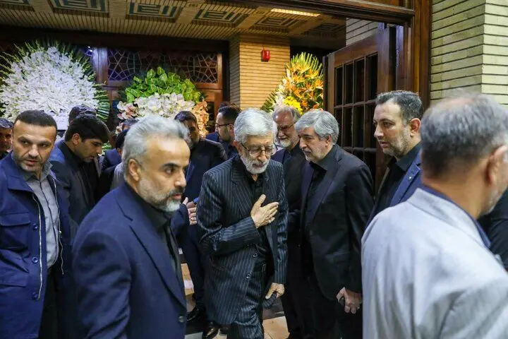 مراسم ختم مادر غلامعلی حدادعادل
