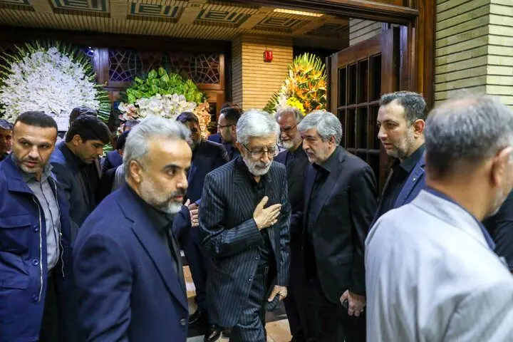 مراسم ختم مادر غلامعلی حدادعادل
