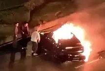 ببینید؛ مرگ دلخراش راننده خودروی برقی شیائومی در آتش/ سهام شرکت ۹ درصد سقوط کرد