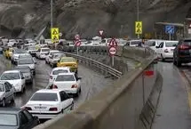 ترافیک سنگین در محورهای شمالی/ بارش‌ها در ۱۰ استان کشور ادامه دارد