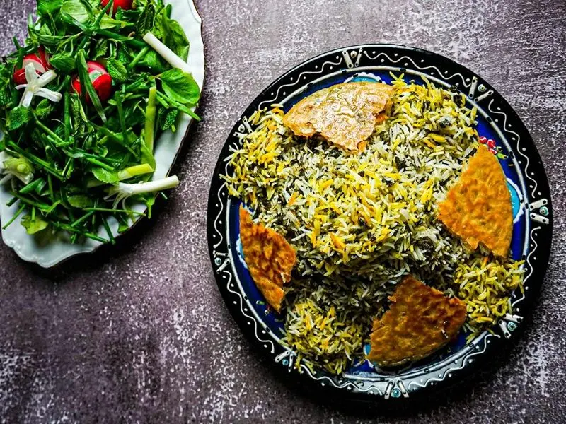 سبزی پلوی مخلوط؛ پلو با عطر دل‌انگیز سبزی 