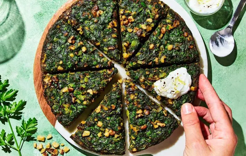 طرز تهیه کوکوی لوبیا سبز هفت پیکر تبریز