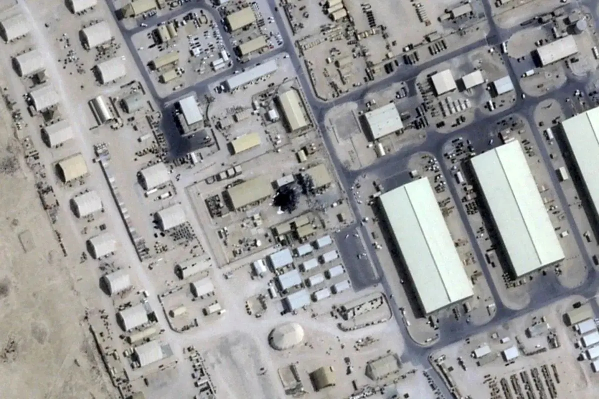  تصاویر ماهواره‌ای از ضربات دقیق ایران به پایگاه‌های آمریکایی در منطقه 