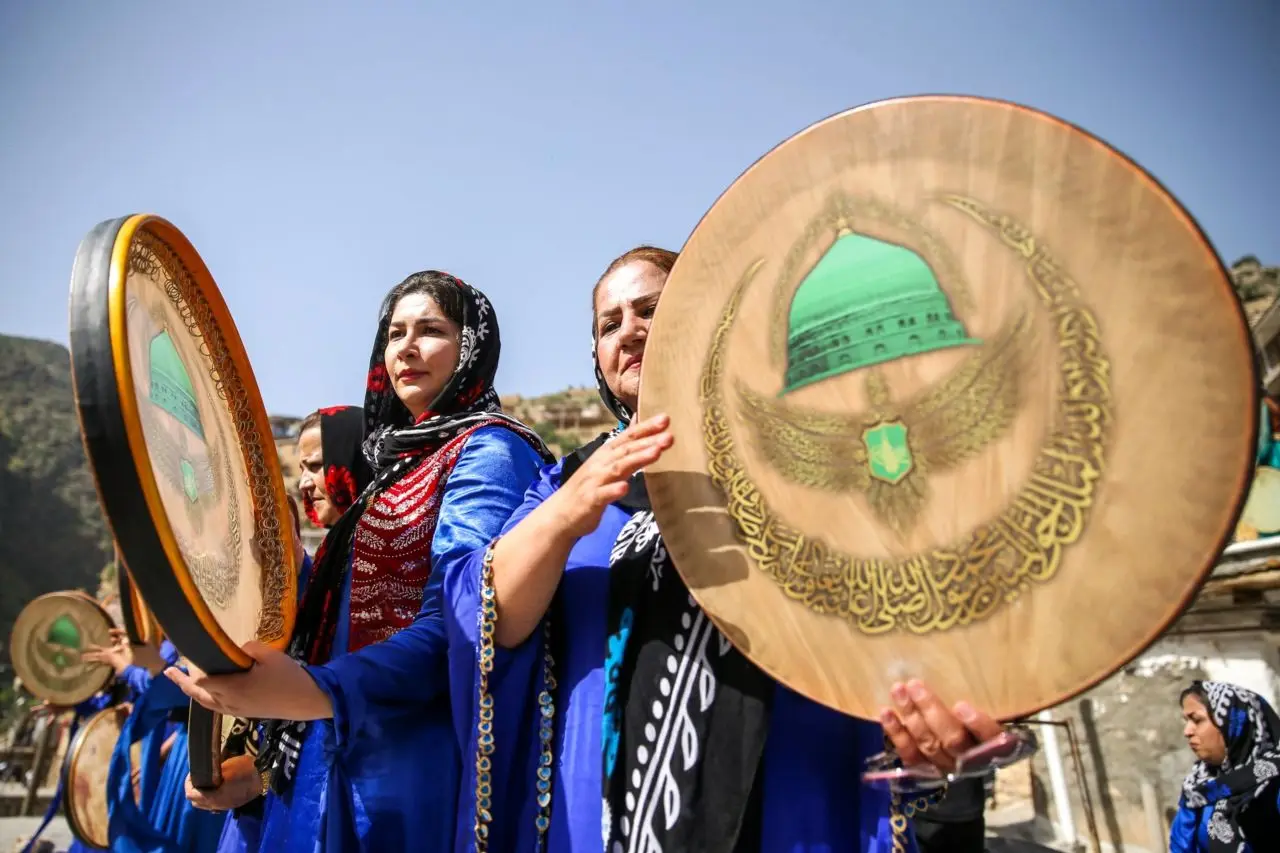 تصاویر؛ جشن «هزار دف‌» پالنگان