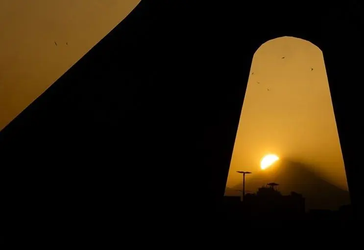 تصاویر؛ لحظه طلوع خورشید از پشت دماوند