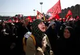 تصاویر؛ رنگ سرخ در تصاویری از مصلی غالب شد