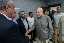 بازدید قالیباف از جایگاه جدید خبرنگاران در مجلس