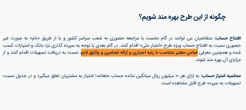 ضامن در طرح اعتبار ملی