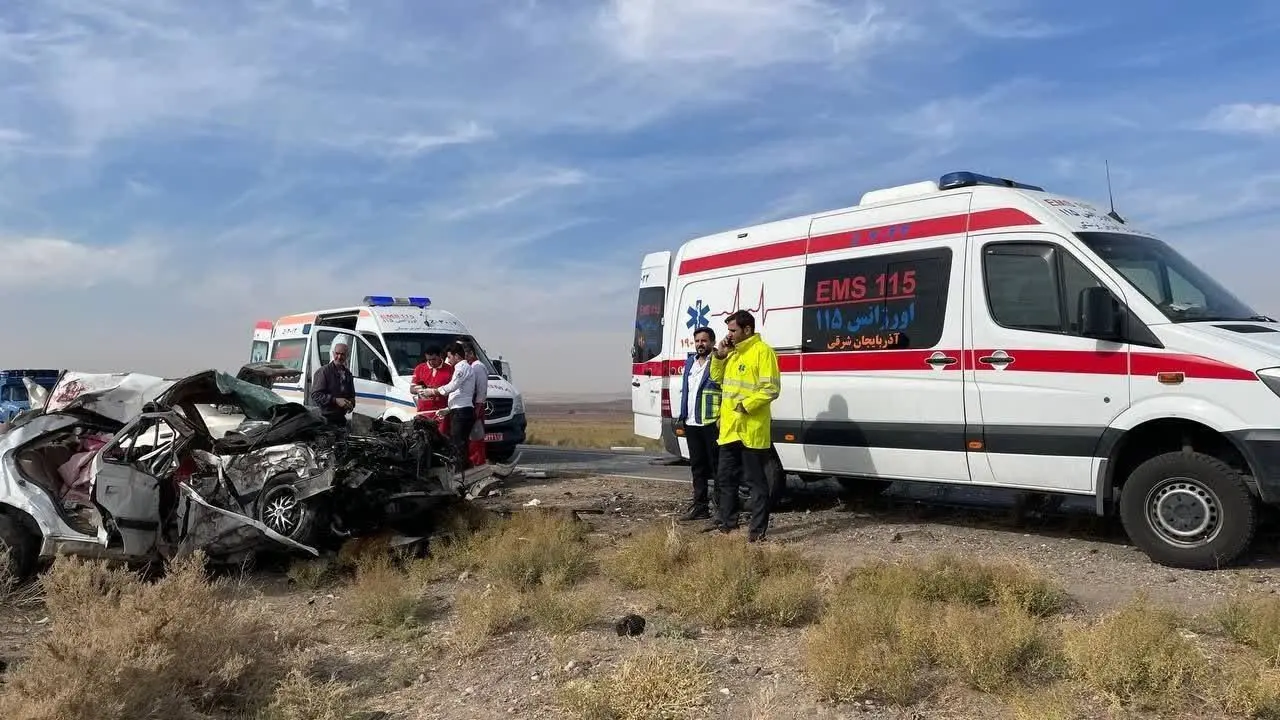 تصادف خونین سمند و پژو در محور هریس – تبریز 