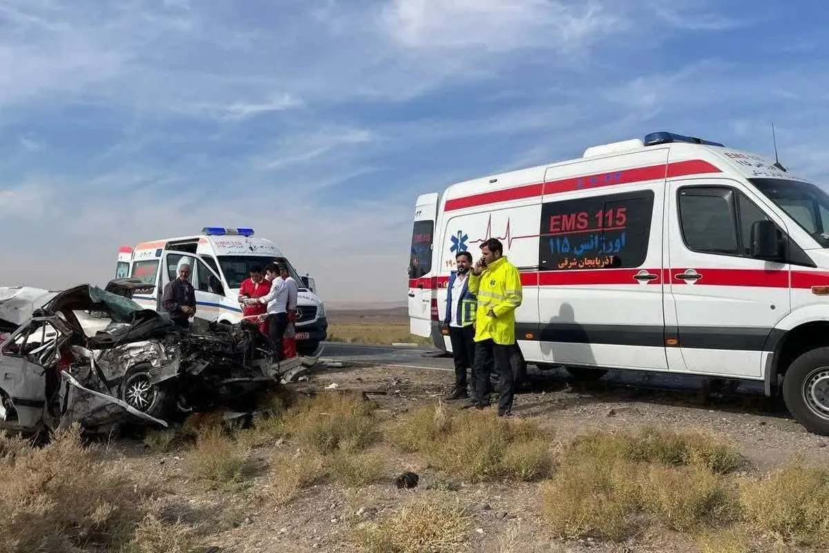 تصادف خونین سمند و پژو در محور هریس – تبریز 