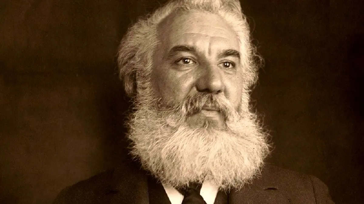 چهره «الکساندر گراهام بل» در سن 54 سالگی؛ سال 1279 