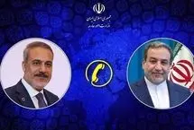 جزئیات گفتگوی تلفنی عراقچی با وزیر خارجه ترکیه
