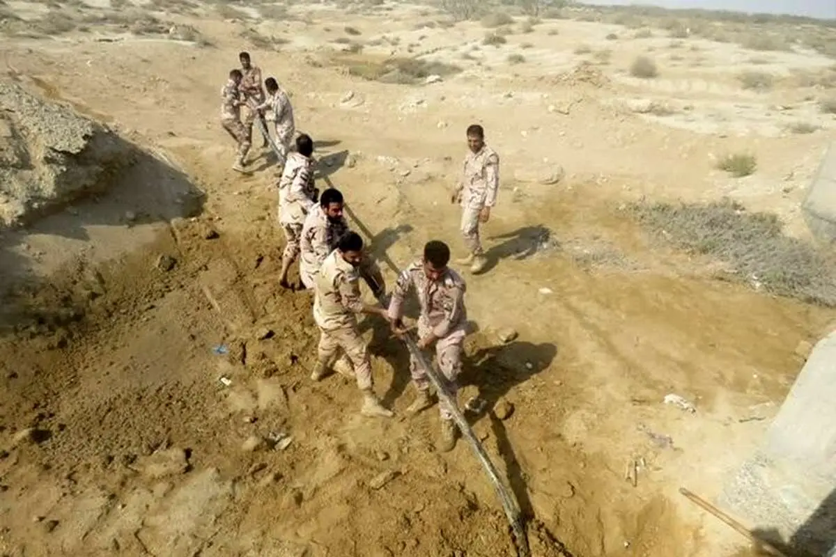 انهدام خط لوله ۱۲۵۰ متری انتقال سوخت قاچاق در بندر کلاهی