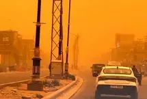 ببینید؛ آسمان کربلا نارنجی شد