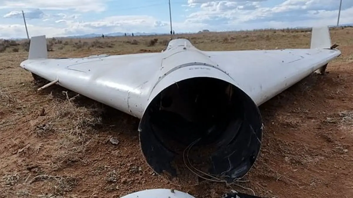 سقوط یک فروند پهپاد لوکاس در آسمان بوئین زهرا