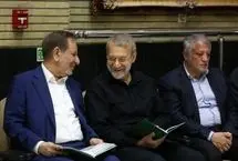 همنشینی لاریجانی و محسن هاشمی در یک مراسم 
