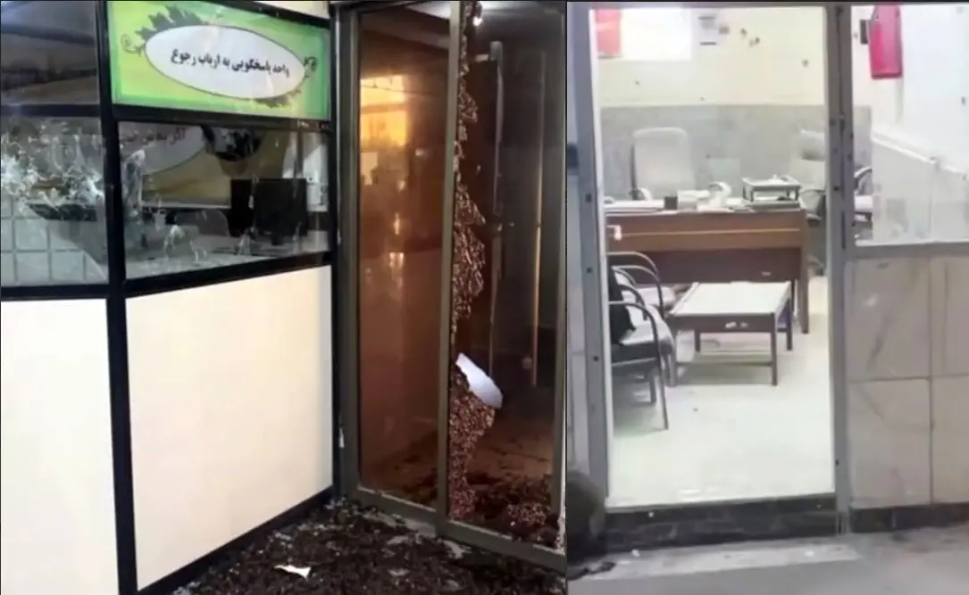 نخستین تصاویر از داخل ساختمان دادگستری زاهدان