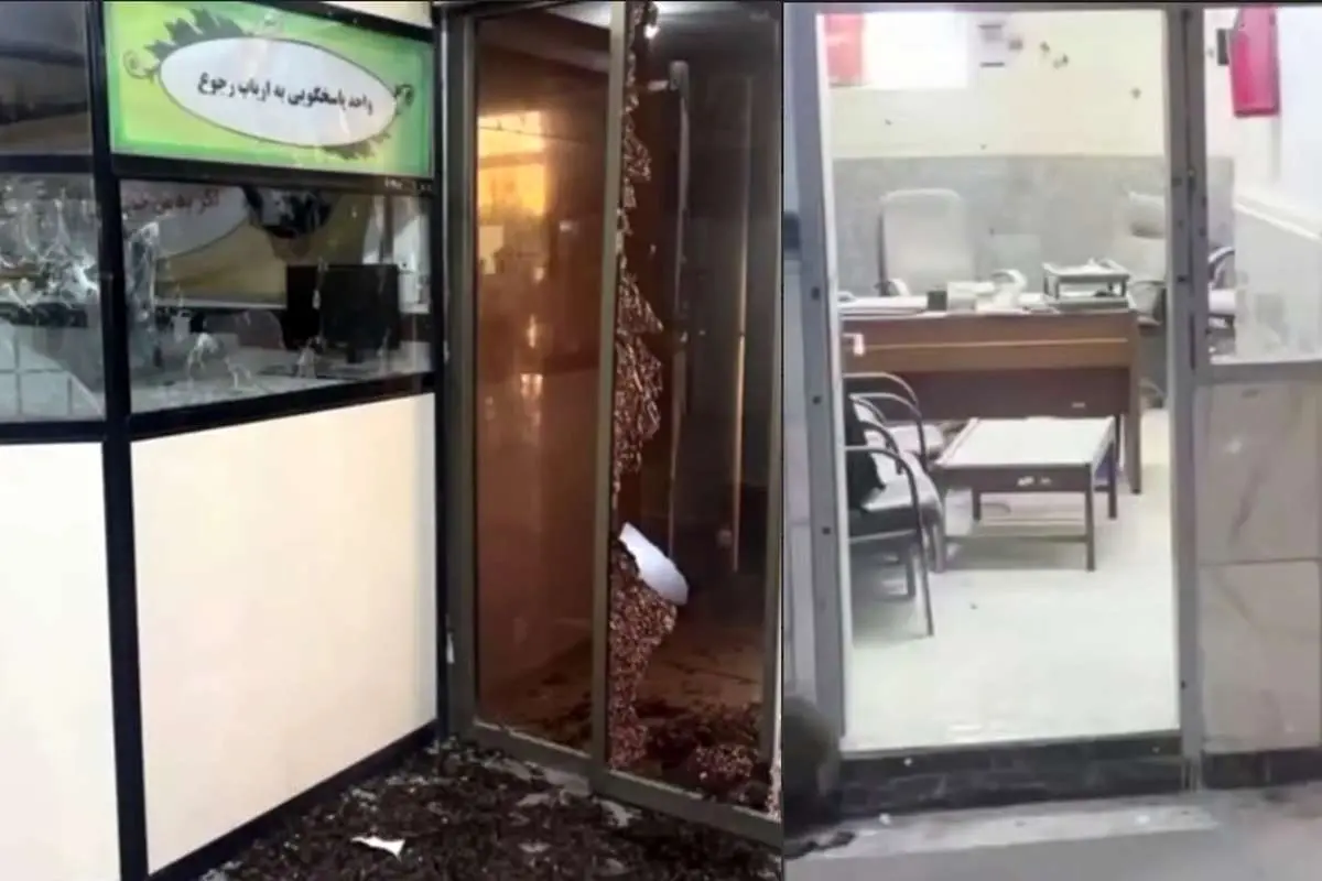 نخستین تصاویر از داخل ساختمان دادگستری زاهدان