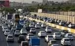 ترافیک سنگین در برخی از محورهای شمالی / گردوخاک محورهای جنوبی را در برگرفت