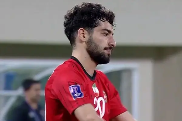 ببینید؛ گل اول تراکتور به الغرافه توسط هاشم‌نژاد دقیقه 60