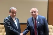 دیدار و گفت‌وگوی عراقچی با رئیس هیئت نمایندگی فلسطین
