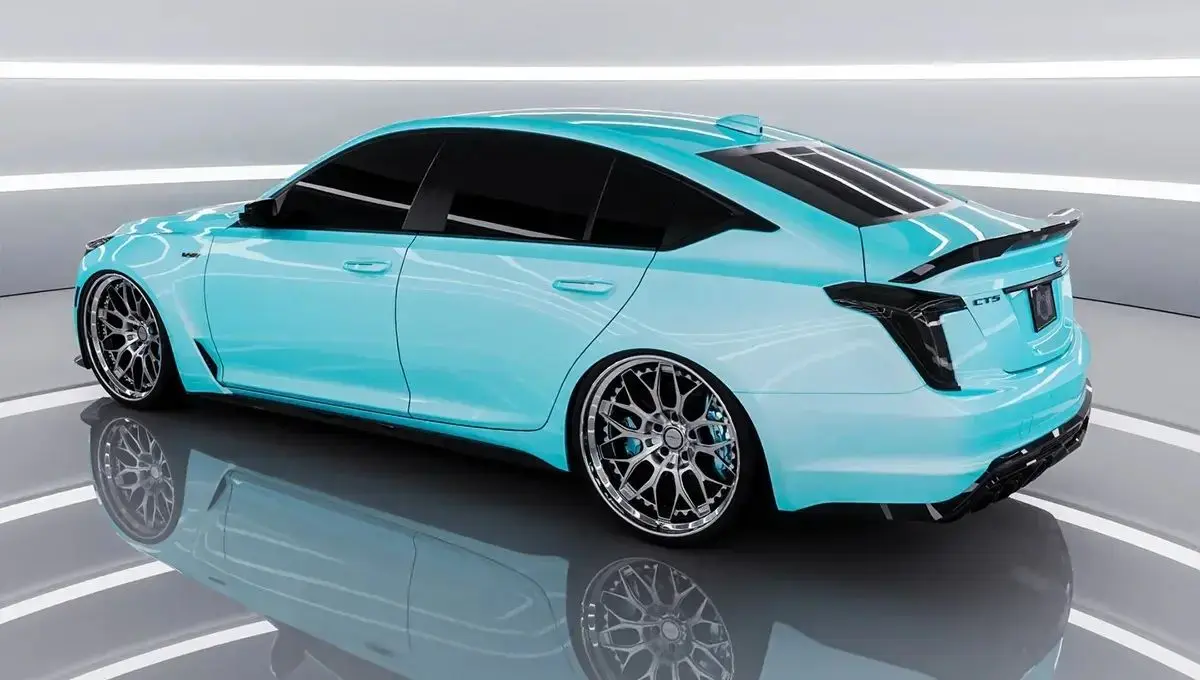 کادیلاک CT5-V بلک‌وینگ؛ قدرت لوکس در رنگ یخ قطبی متالیک