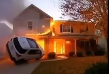 ببینید؛ لحظه انفجار یک خانه در فلوریدا