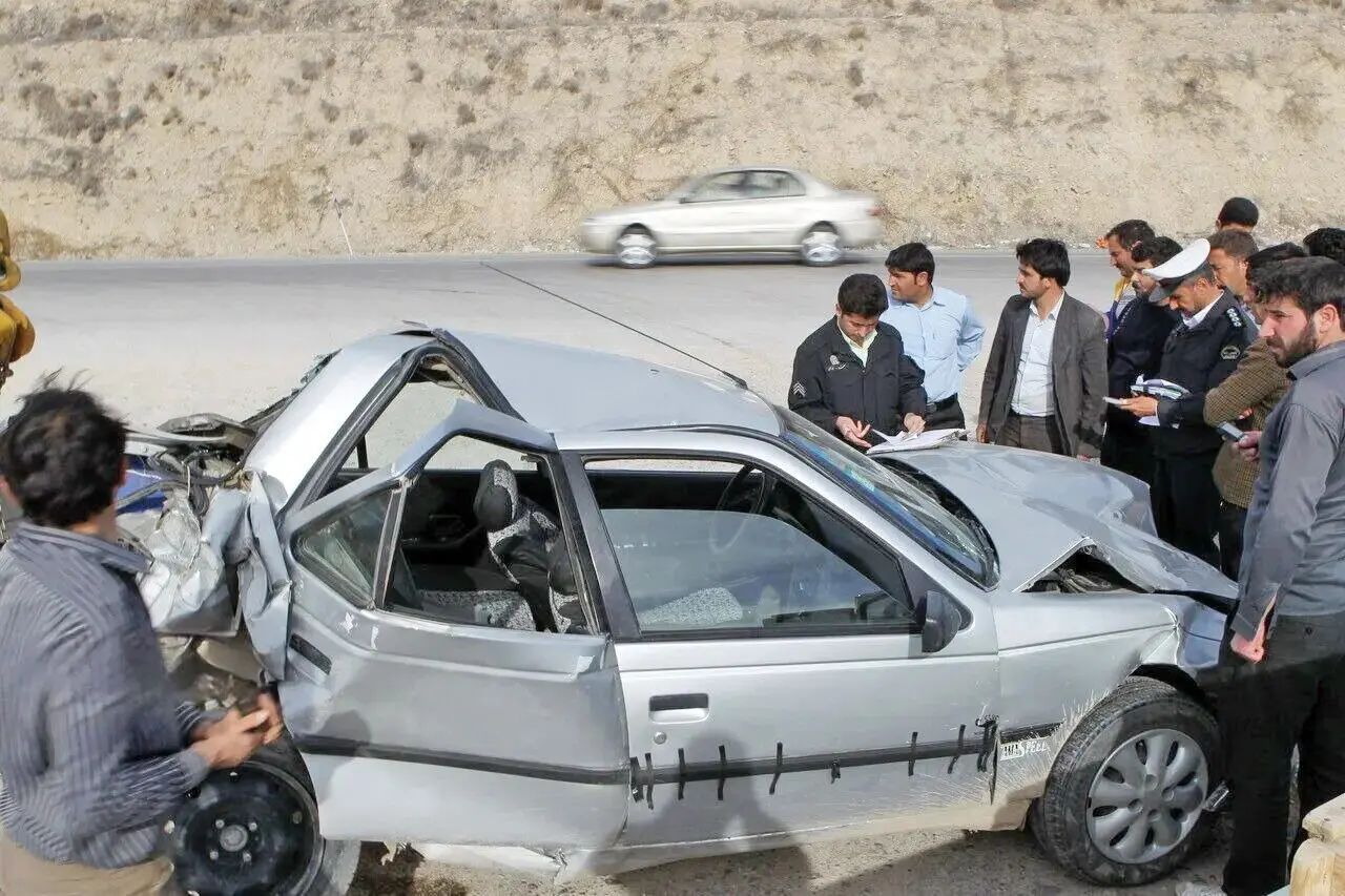 تصادف شدید در خیابان امام خمینی تهران