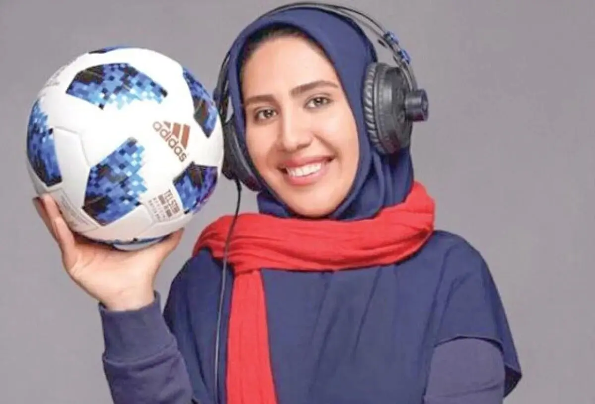 بخشی از گزارش مسابقه رئال با گزارش گزارشگر زن ایرانی