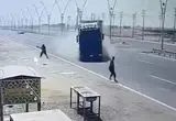 ببینید؛ نجات معجزه‌آسای زائر اربعین از حادثه رانندگی