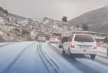 بارش برف ارتفاعات کرمان را سفیدپوش کرد