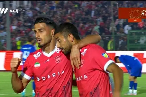 ببینید؛ گل سوم پرسپولیس به استقلال خوزستان توسط کاظمیان در دقیقه ۲+۹۰