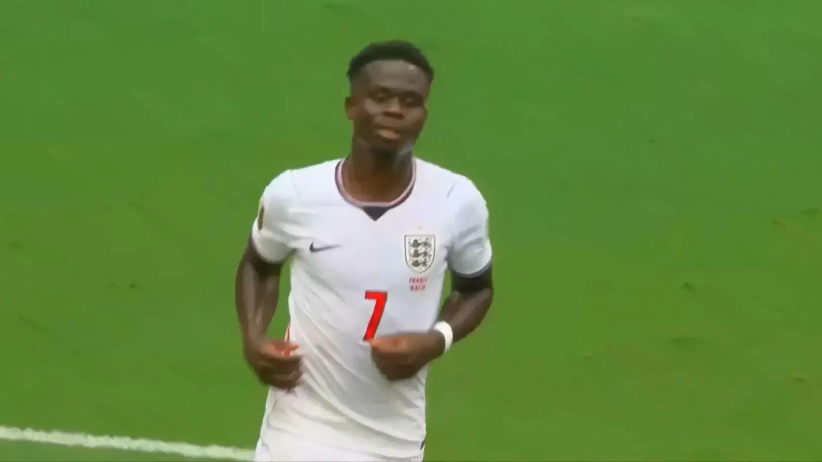 ببینید؛ گل سوم انگلیس به فرانسه توسط بوکایو ساکا دقیقه 37