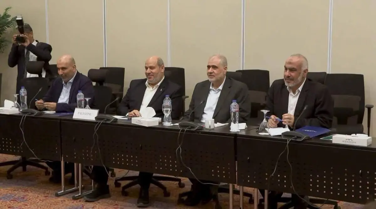 لبخند مقام‌های ارشد حماس در نشست با میانجیگرها