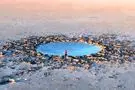پیدایش یک گودال عمیق در دل دریاچه ارومیه