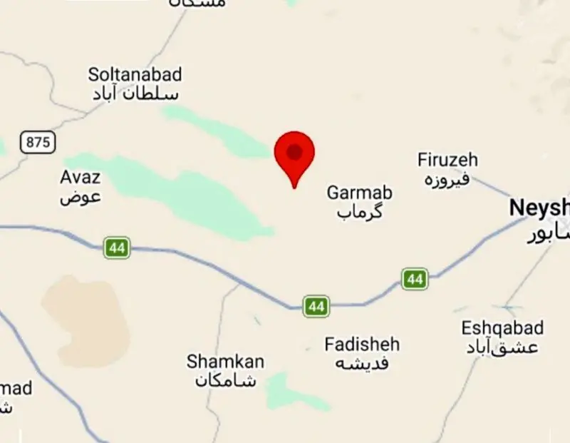زلزله خراسان رضوی