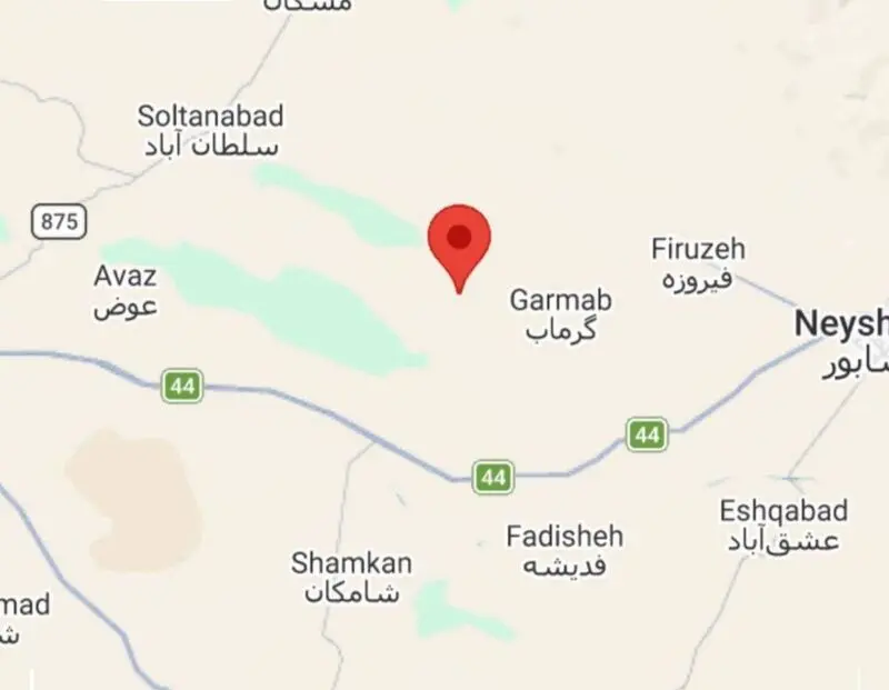 زلزله خراسان رضوی