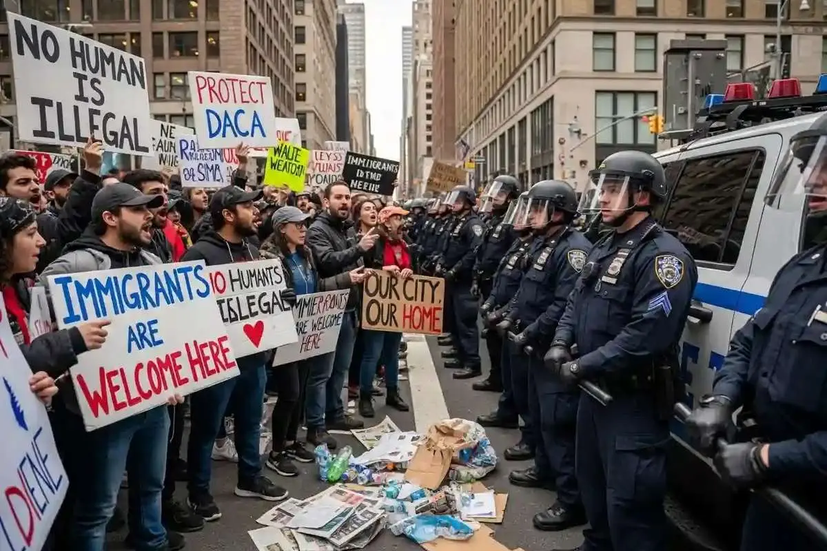 ویدئوی جنجالی: پلیس نیویورک، معترض را زیر گرفت