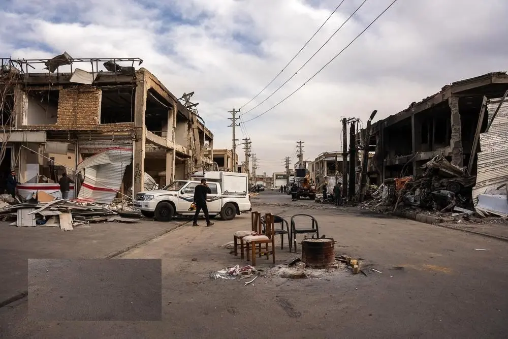 تصاویر؛ خسارات حمله به کرج