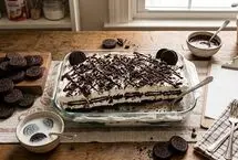 طرز تهیه یک دسر خوشمزه با بیسکوییت اورئو 

