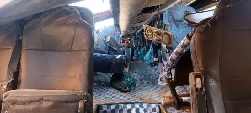 سقوط اتوبوس